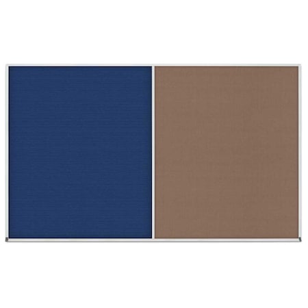 United Visual Products Enclosed Corkboard, 1 Door, 48"x36", 4" Fra UV3402-BRONZE-PEARL